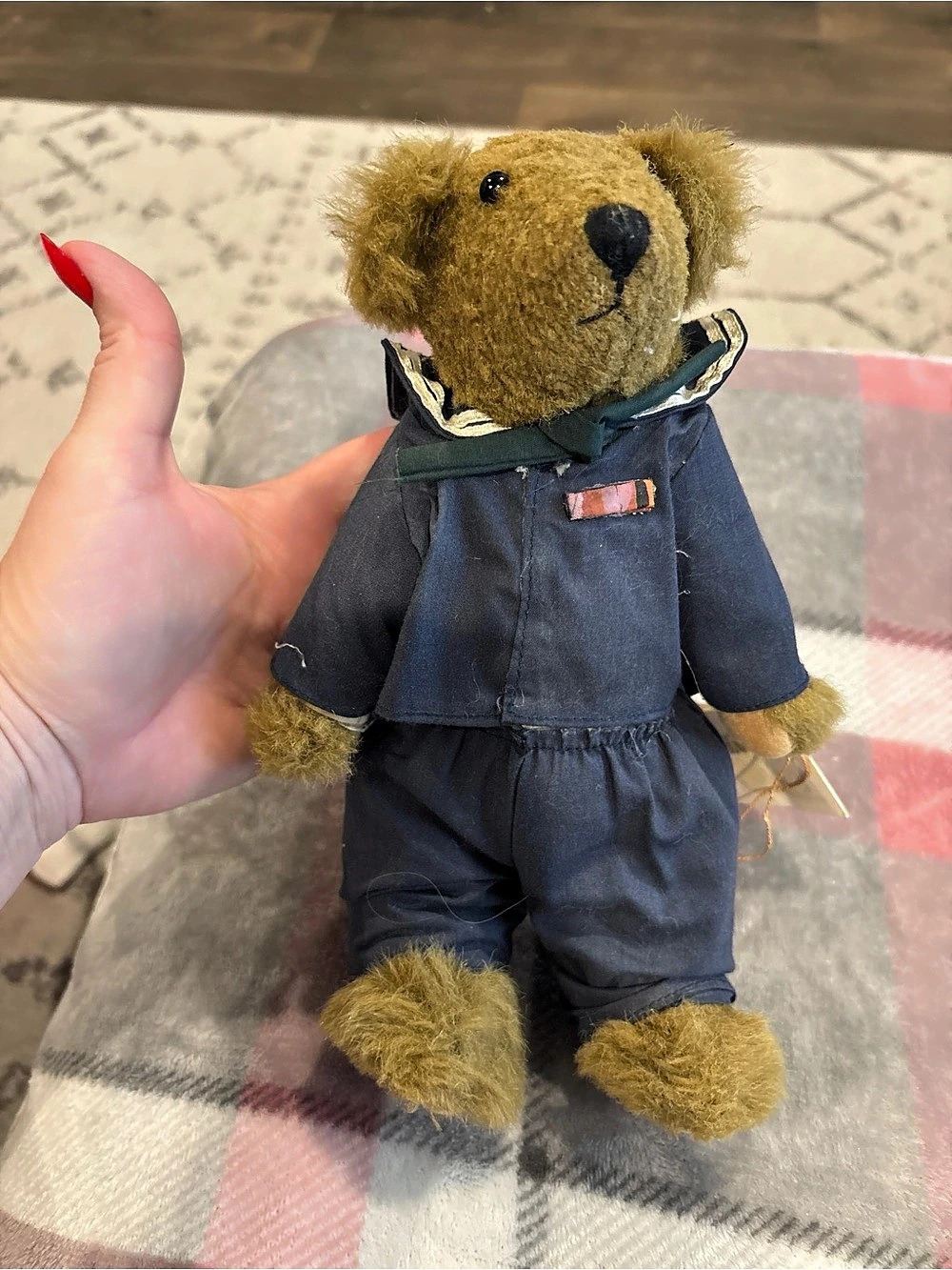 V&A Museum Teddy Bear in Blue NWT